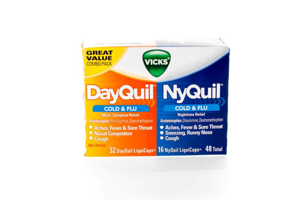 alcohol and dayquil